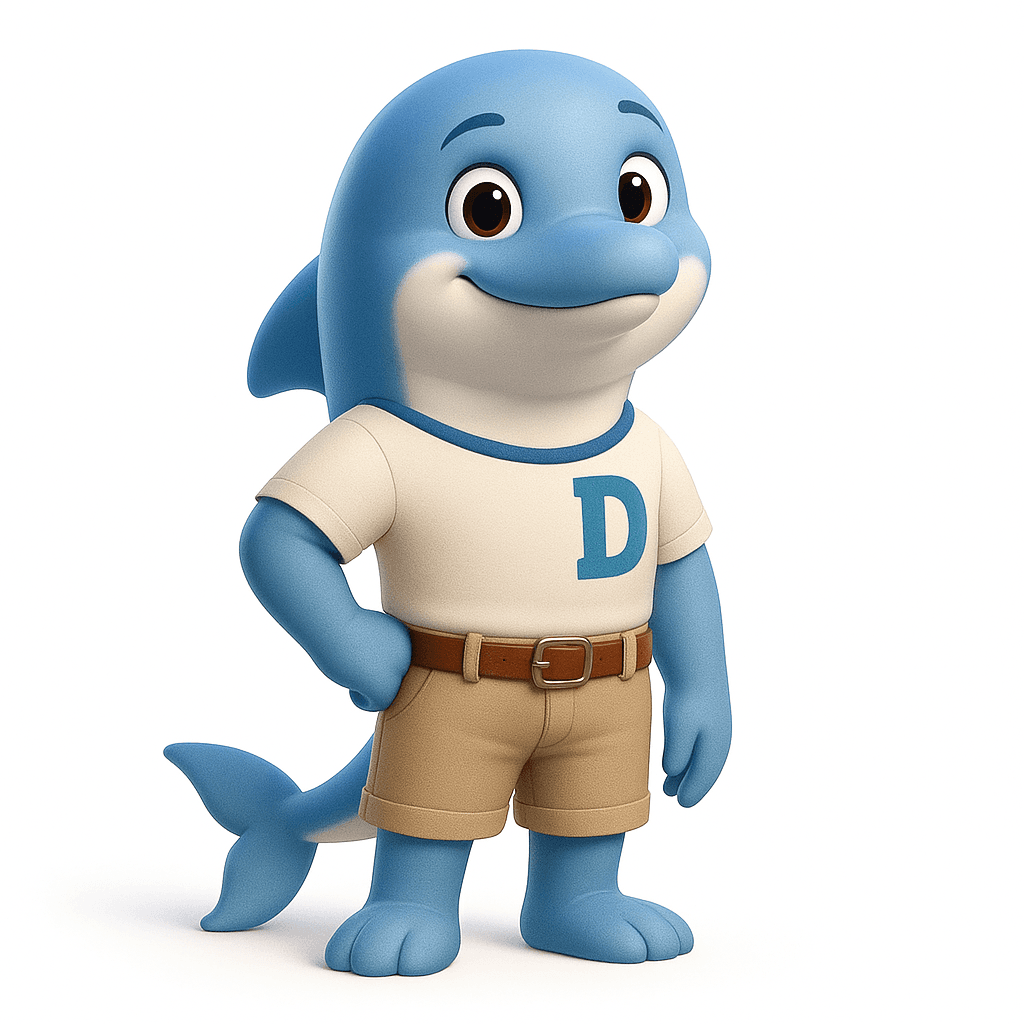 Determined Dolphins mascot