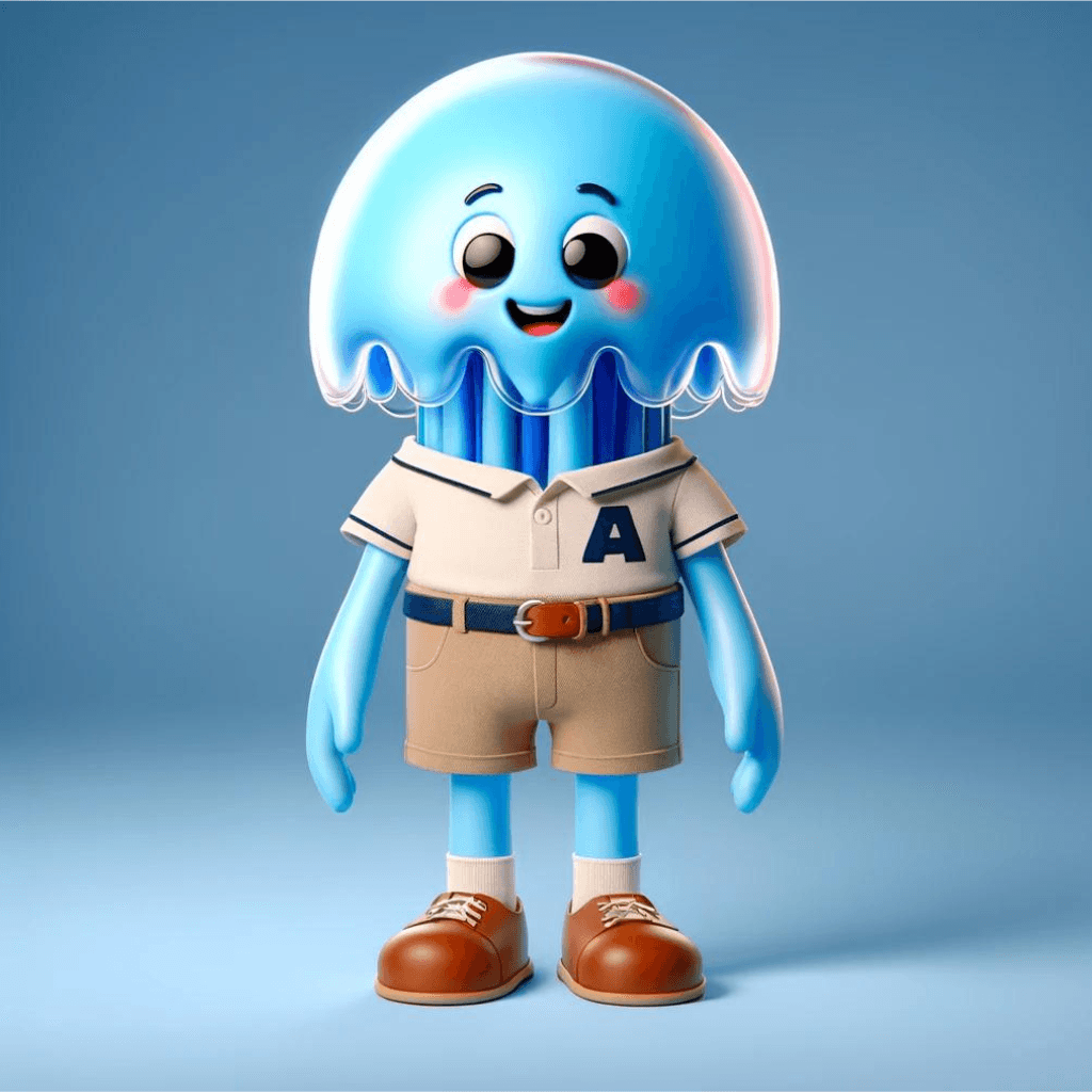 Jolly Jelly Fish mascot