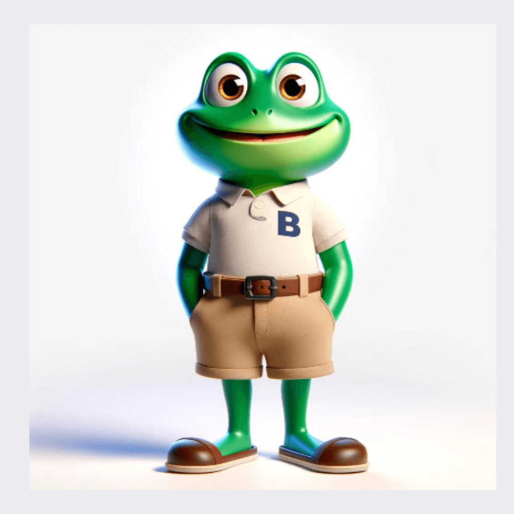 Funny Frogs mascot