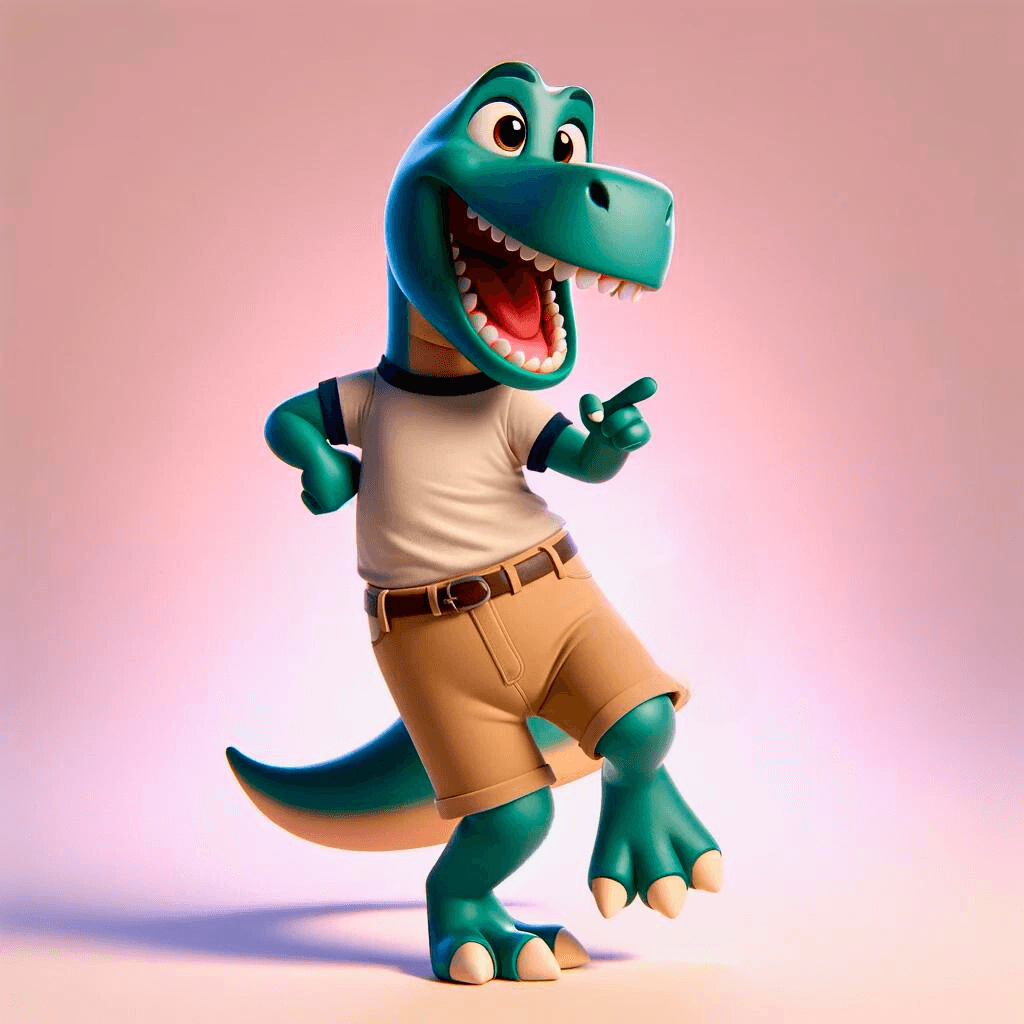 Dancing Dinos mascot